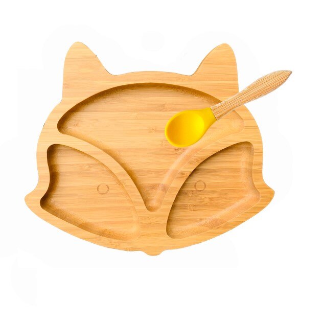 Bamboo Baby Plate Feeding Bowl